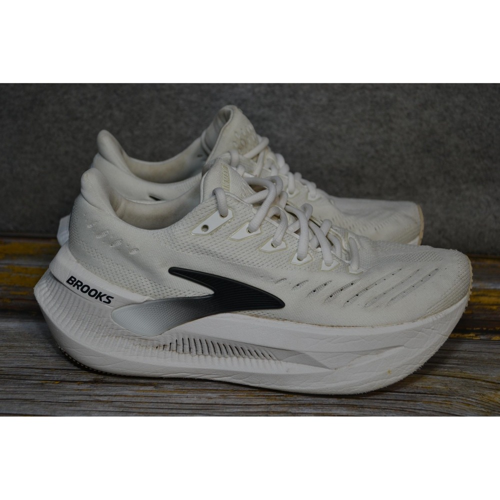 Brooks Glycerin Max 2 Shoes Womens 7 White Cushioned Running Sneaker 1204681B131